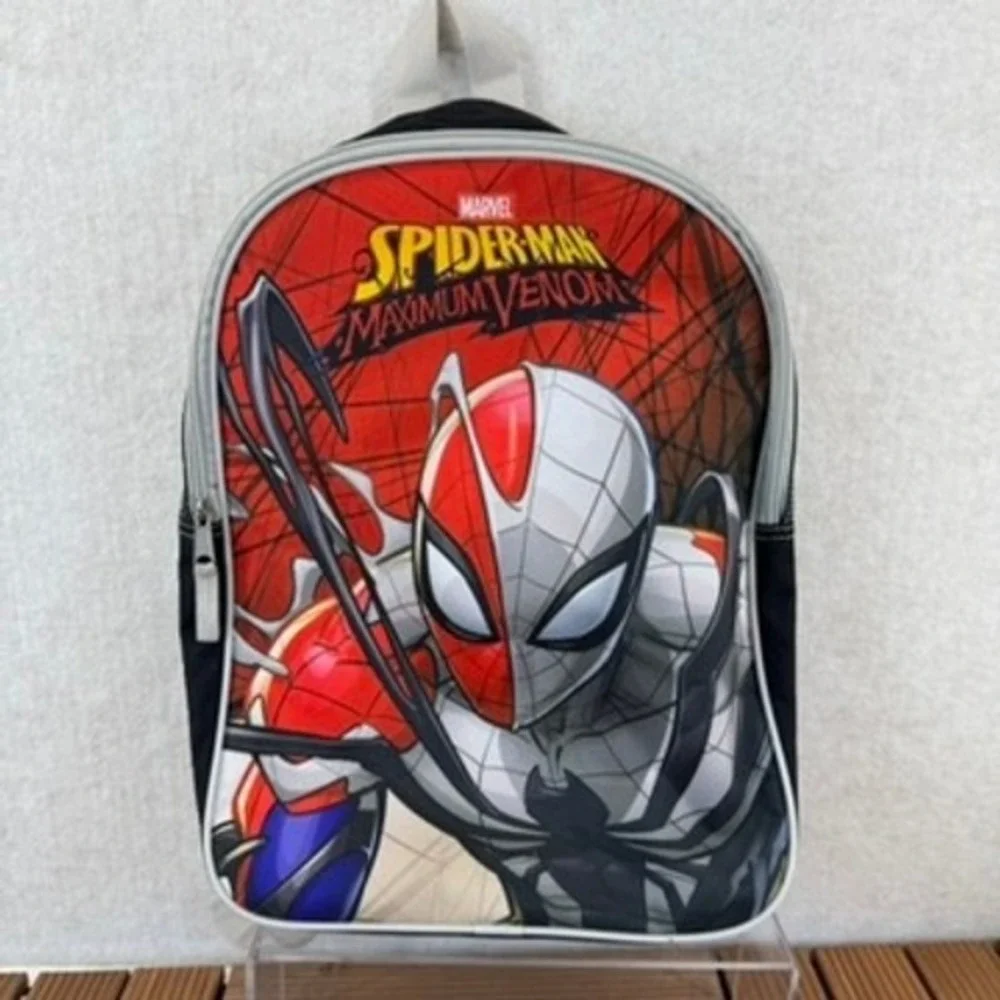 Marvel Spider-Man Maximum Venom Kindergarten Backpack Black Red Kids School Bag